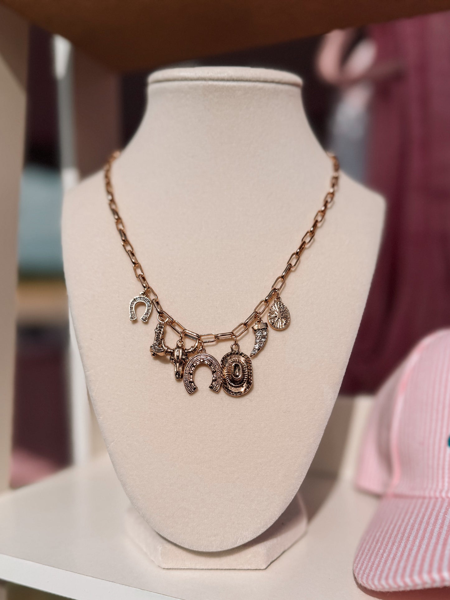 western charm necklace