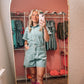 Cowgirl barbie denim romper