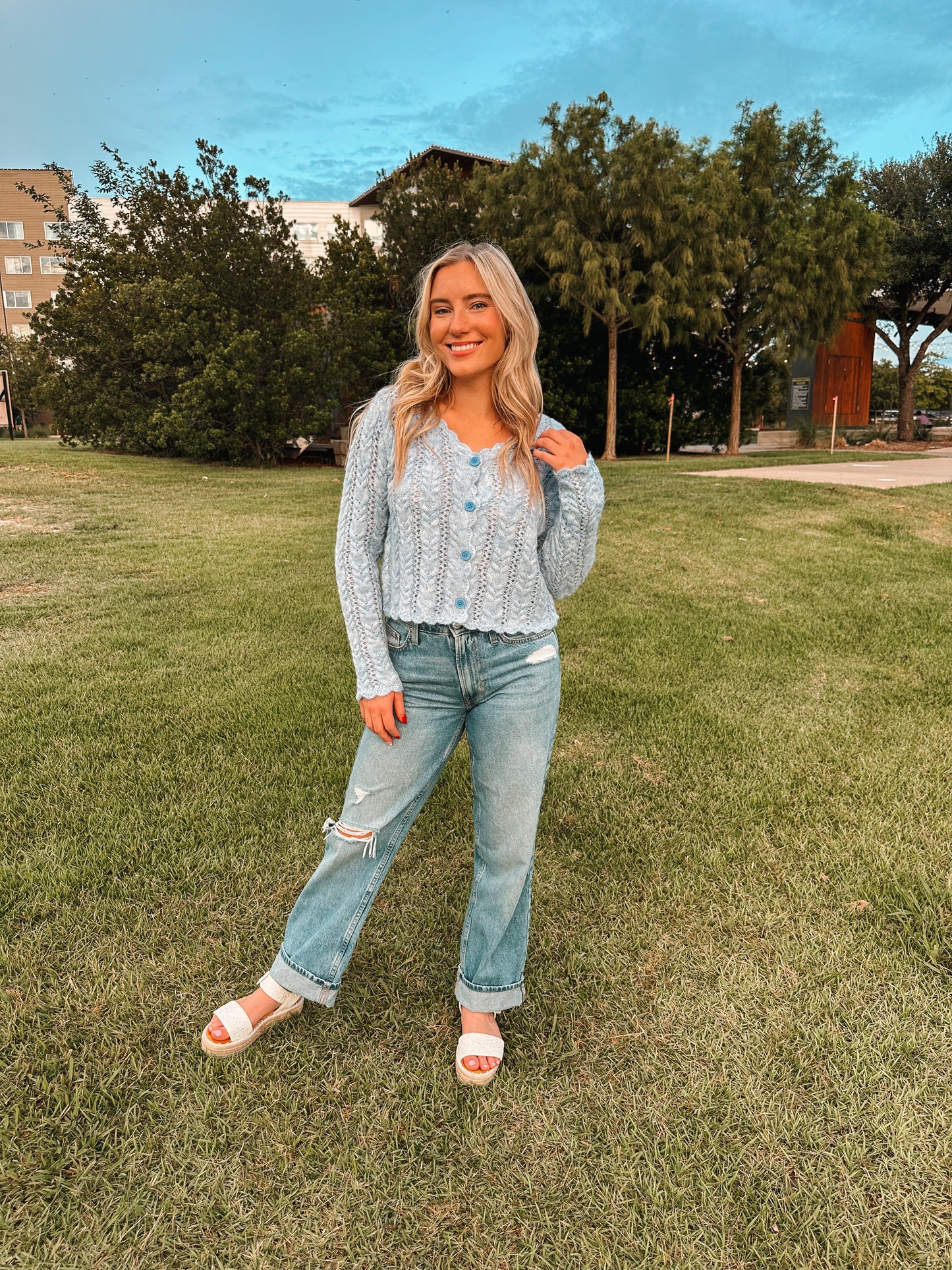 coastal skies sweater