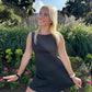 black polka dot athletic dress
