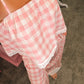 elle gingham set