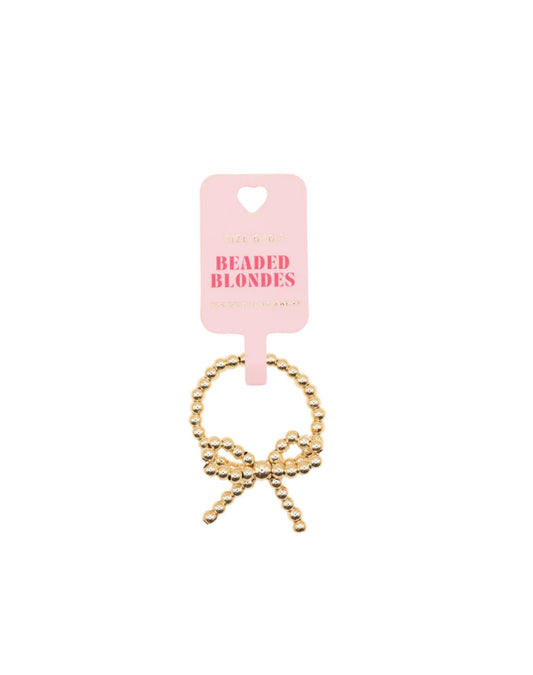 Gold bow ring