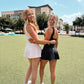 Pink polka dot athletic dress
