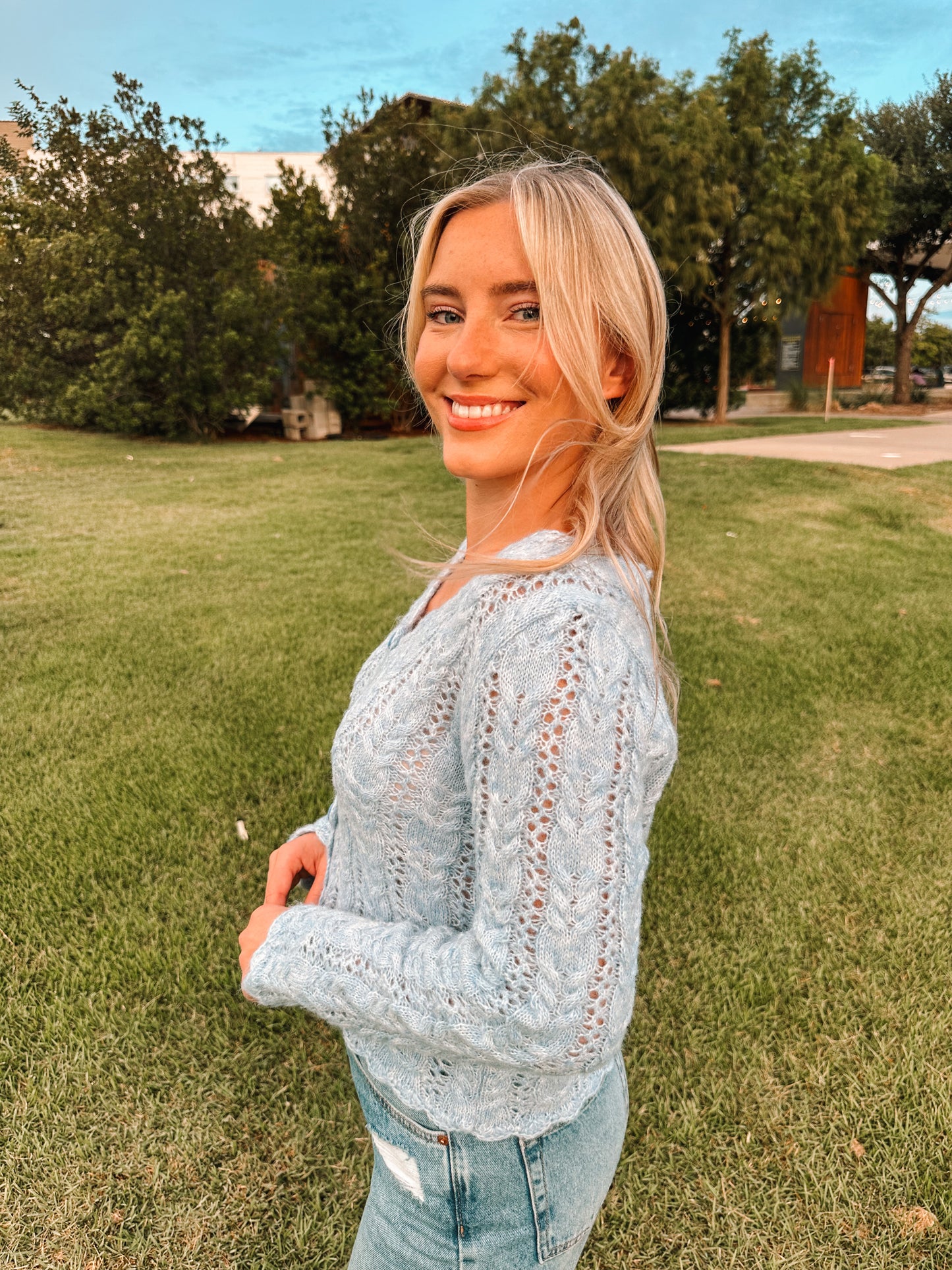coastal skies sweater