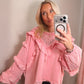 pink autumn top