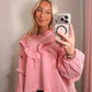 pink autumn top