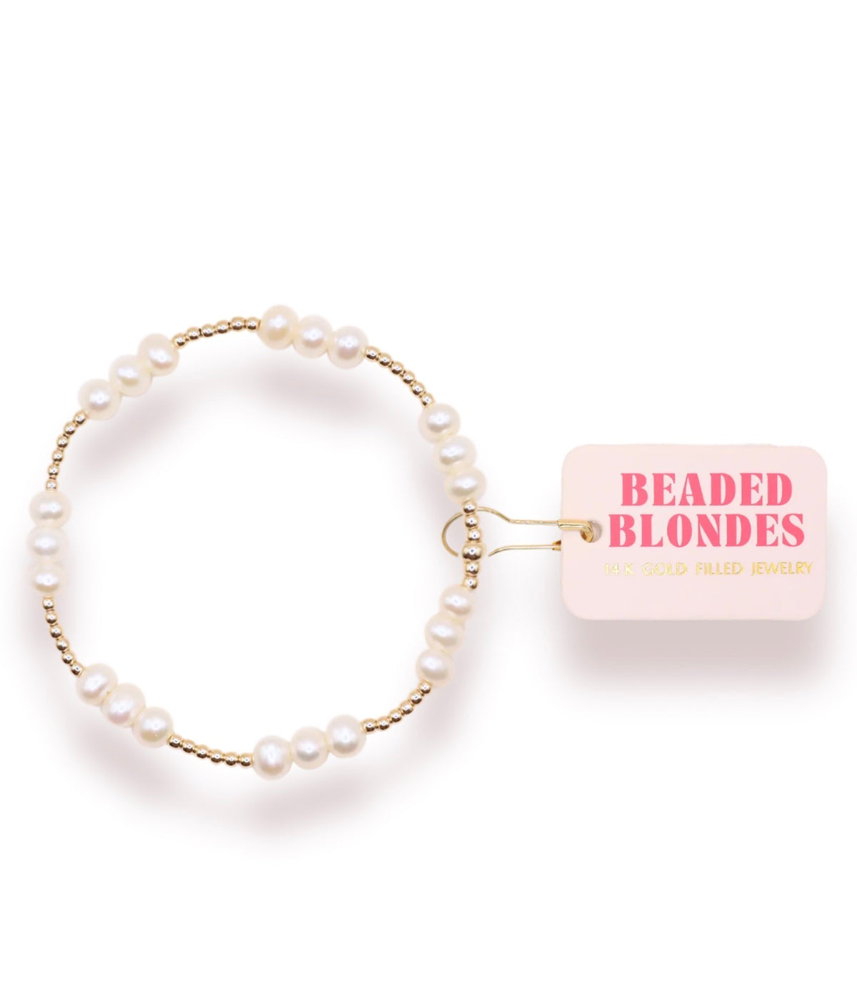 ILY coastal pearl bracelet (gold)