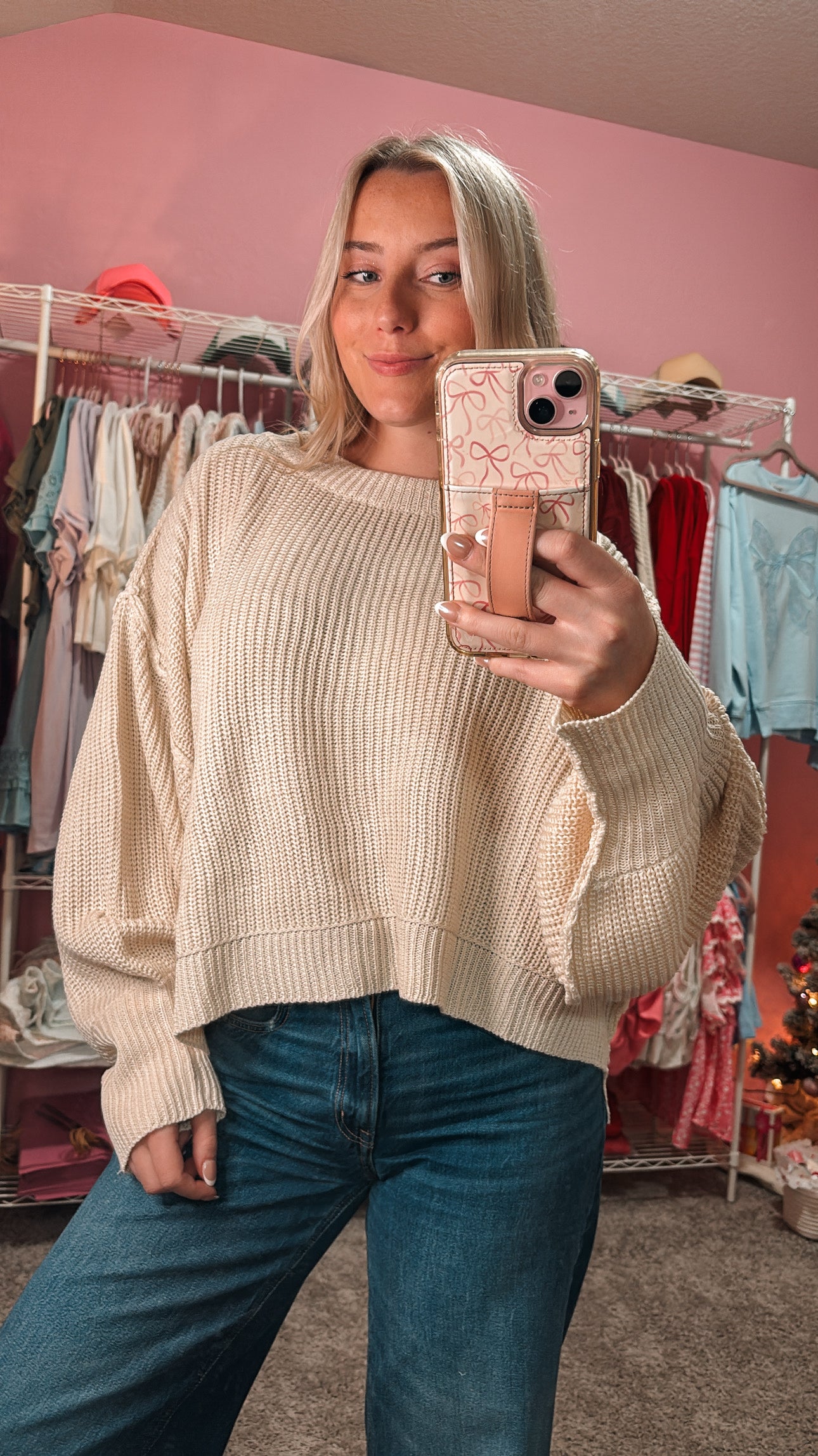 cozy cashmere sweater (ivory)