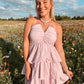 bubblegum halter dress
