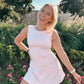 Pink polka dot athletic dress