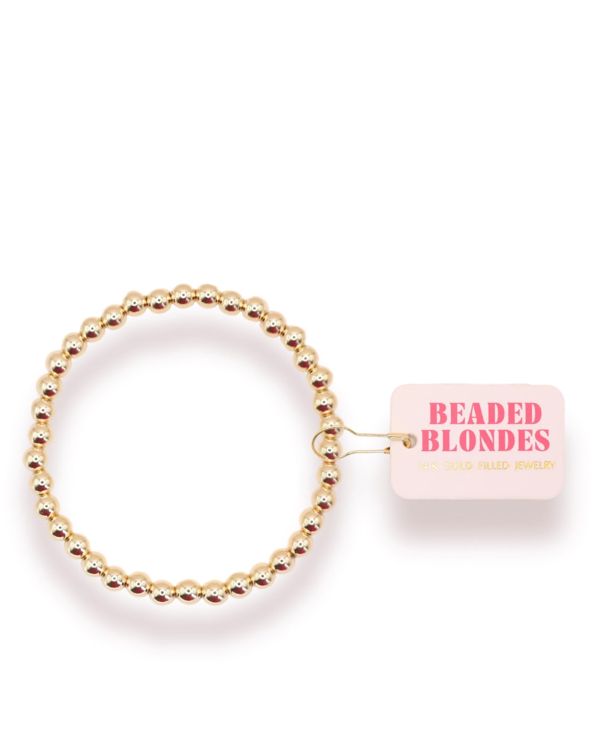 5MM gold beaded