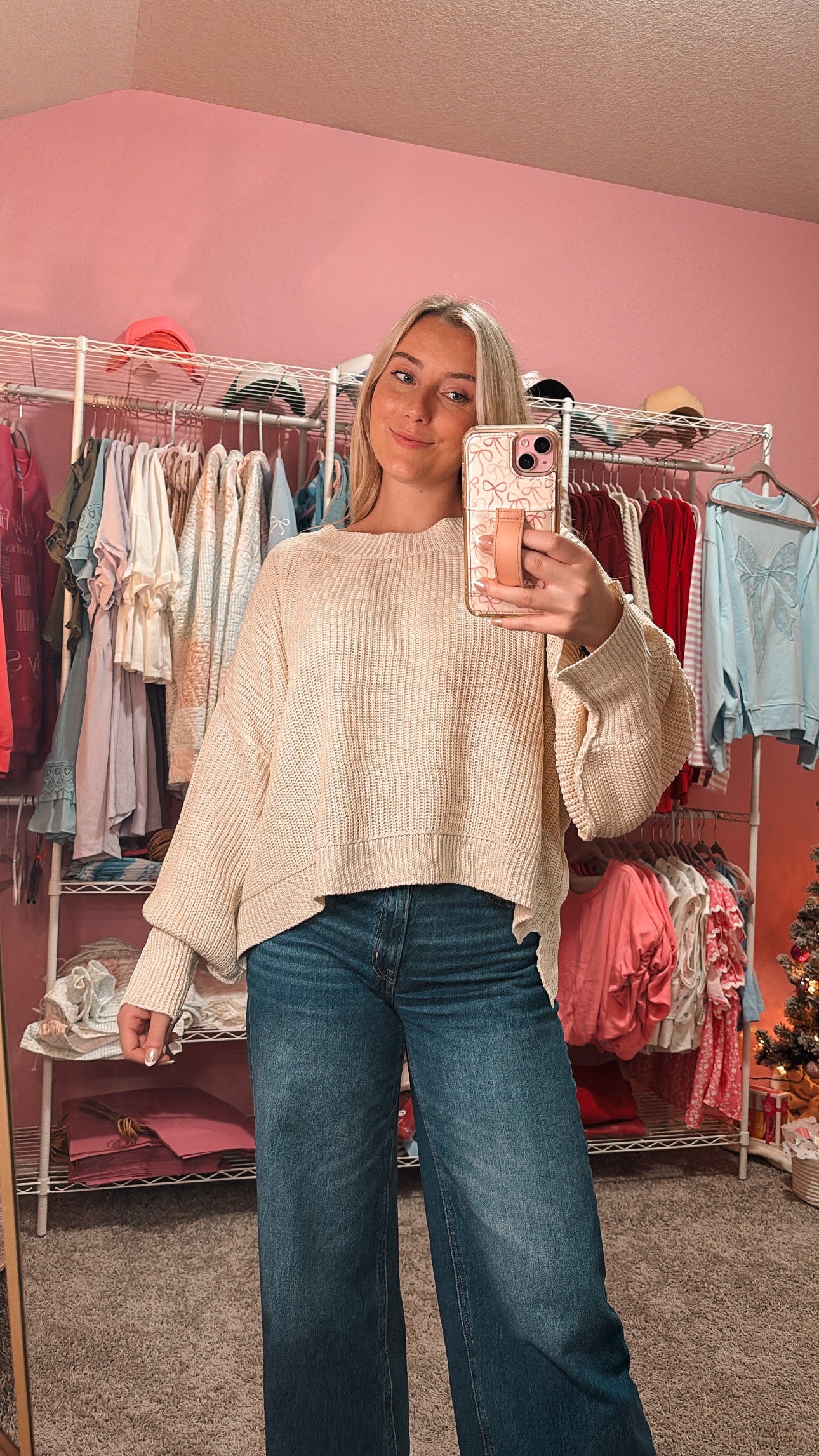 cozy cashmere sweater (ivory)