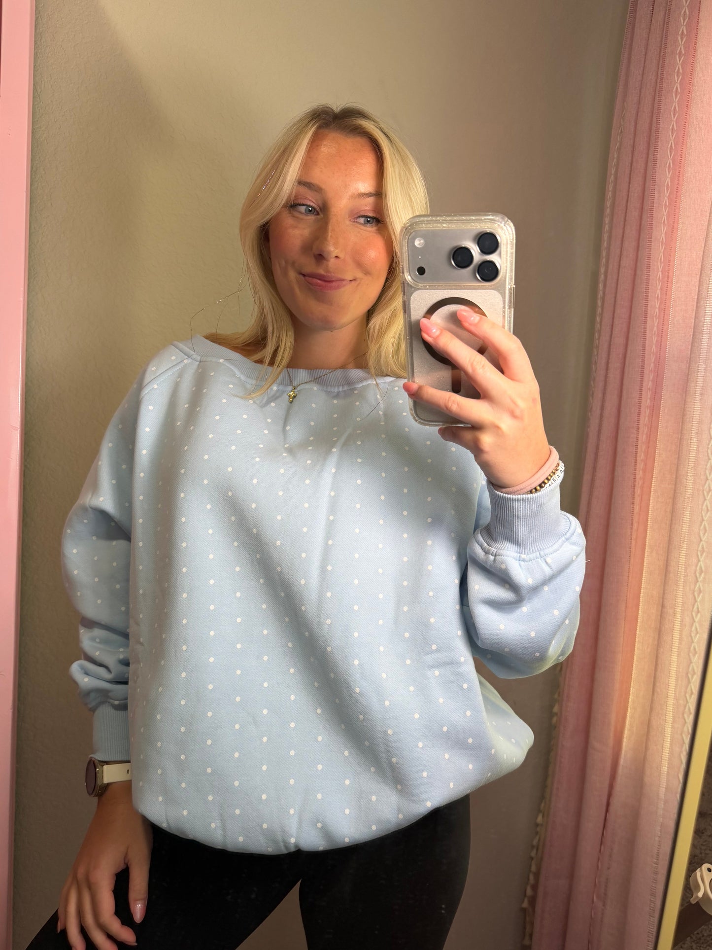 blue coconut sweatshirt