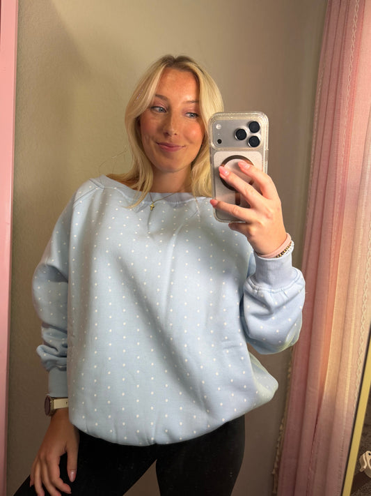 blue coconut sweatshirt