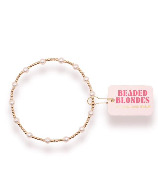 June pearl alternating bracelet