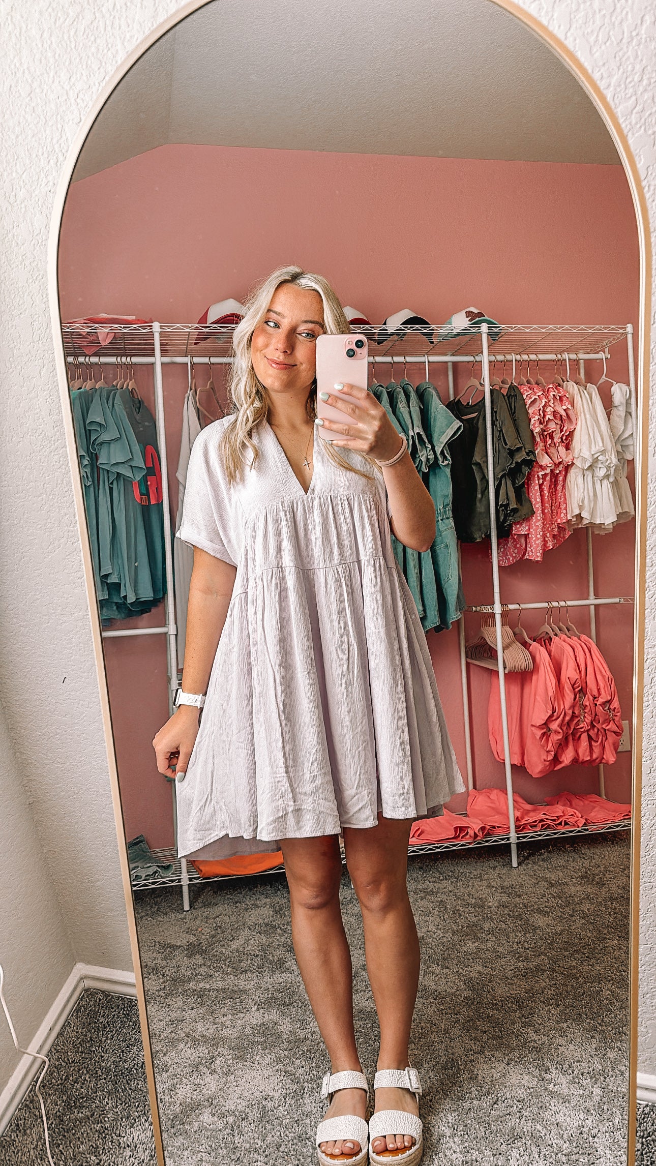 Lilac flowy dress
