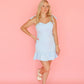 baby blue ruffle dress
