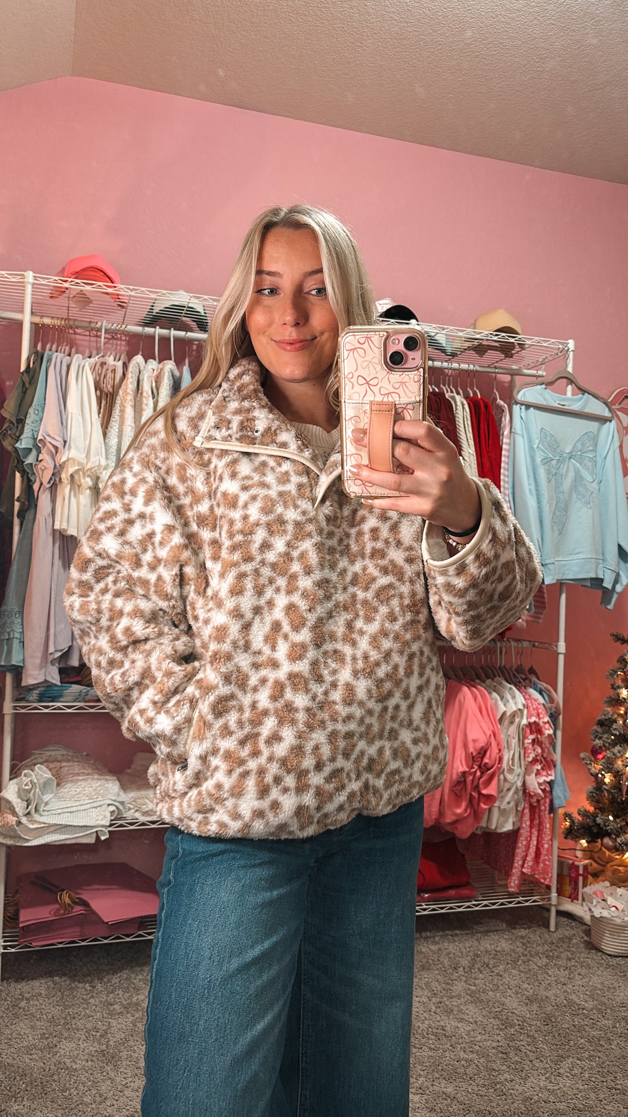 cheetah girl sherpa