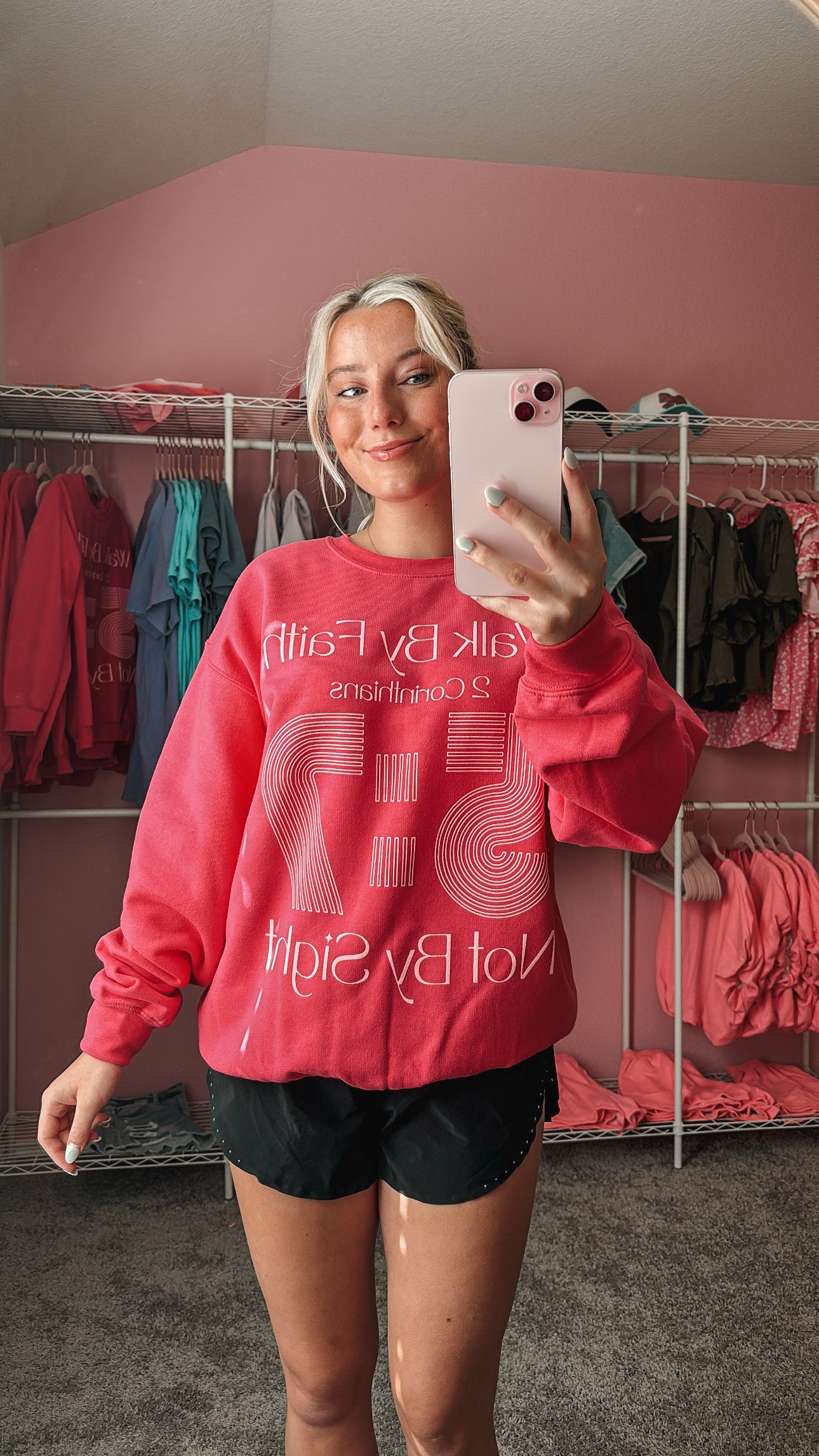 Walk by Faith crewneck