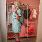 Cowgirl barbie denim romper