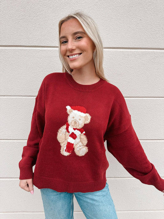merry teddy sweater