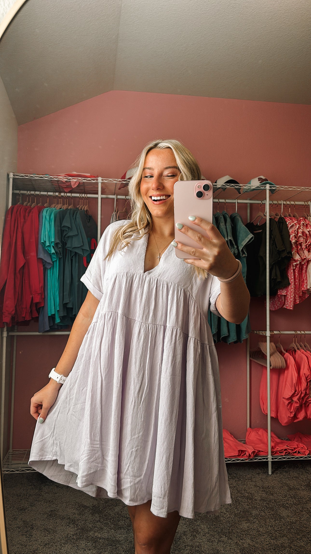 Lilac flowy dress