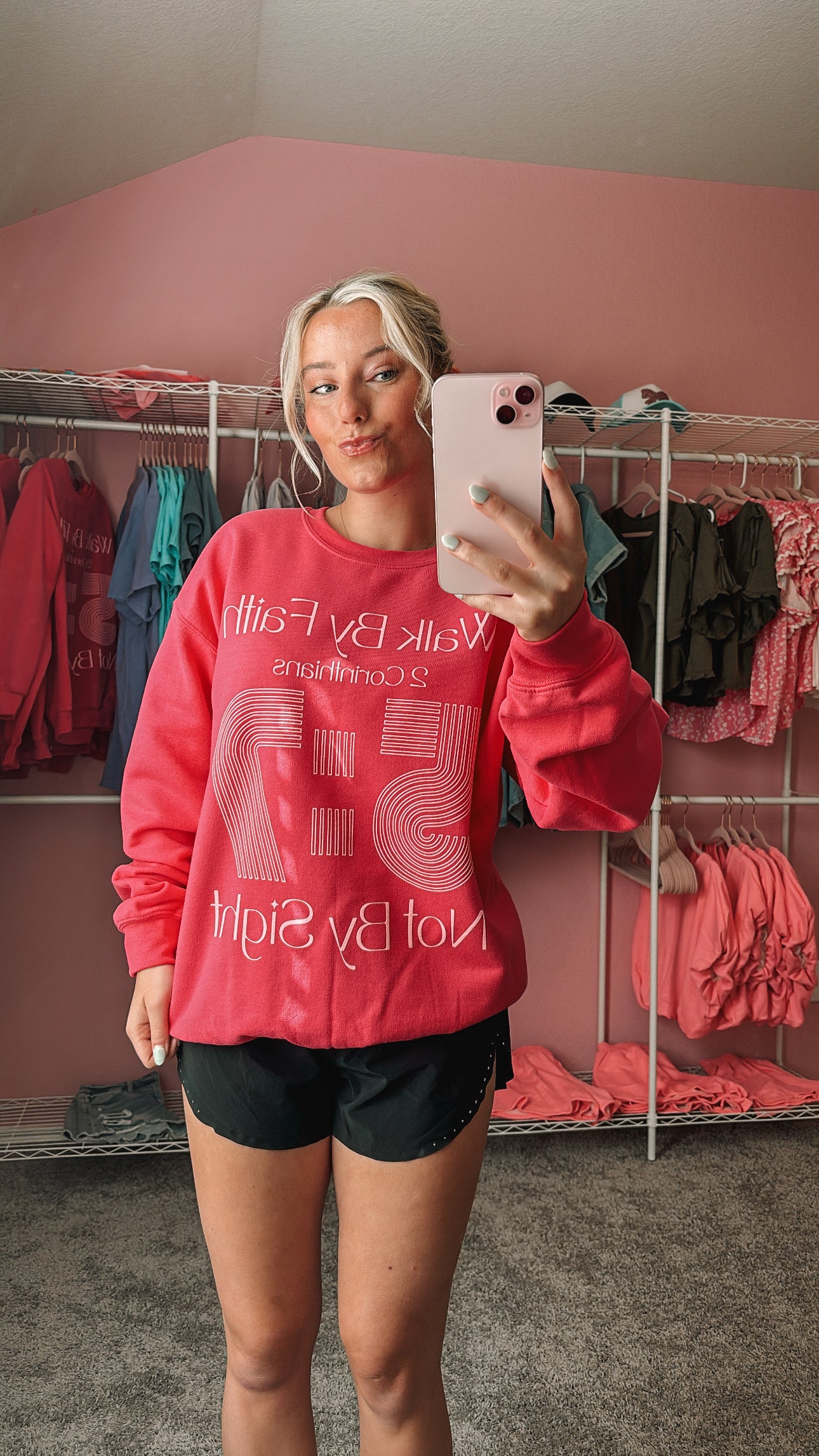 Walk by Faith crewneck