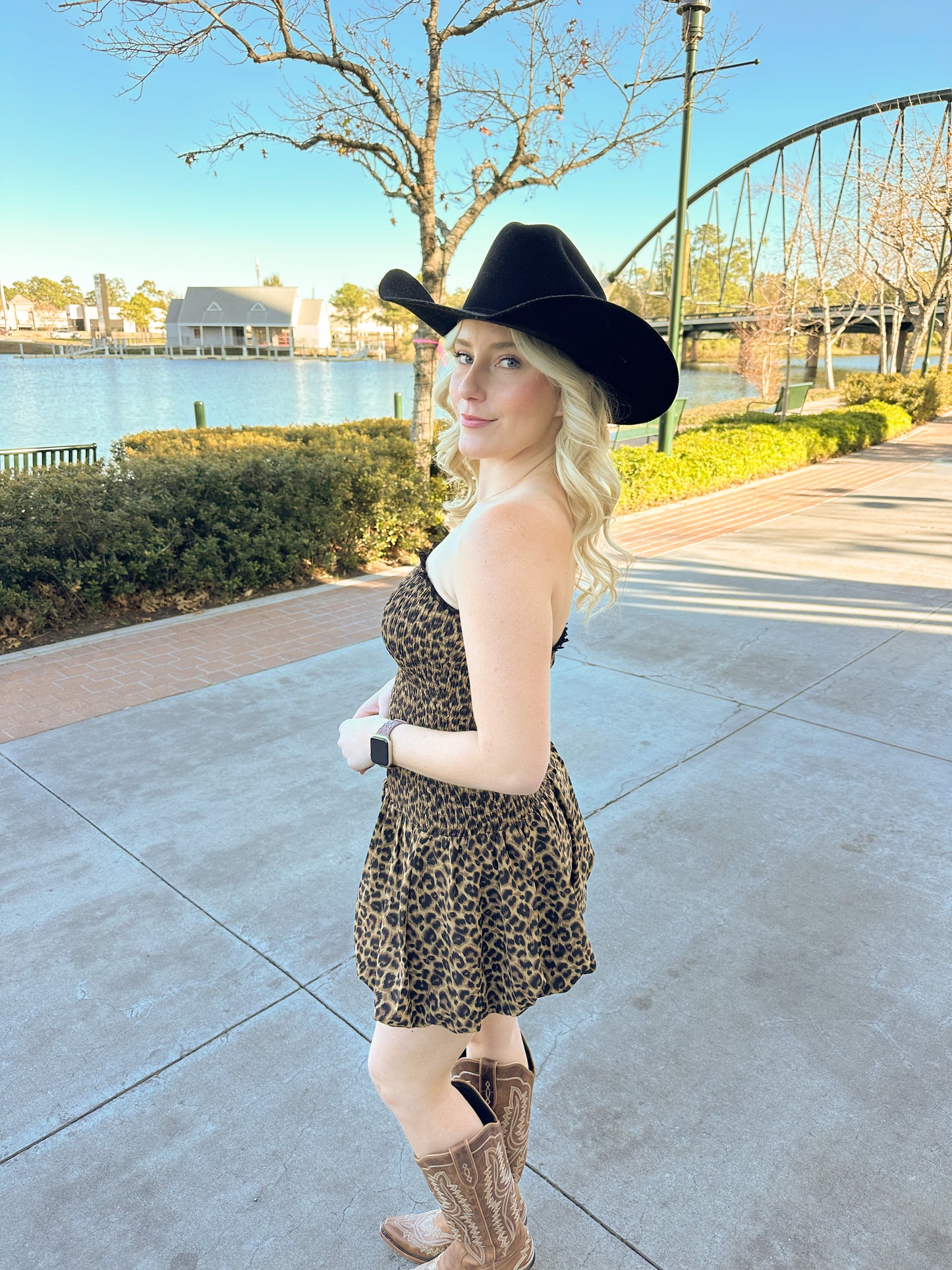 leopard baby dress