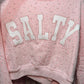 SALTY cropped crewneck