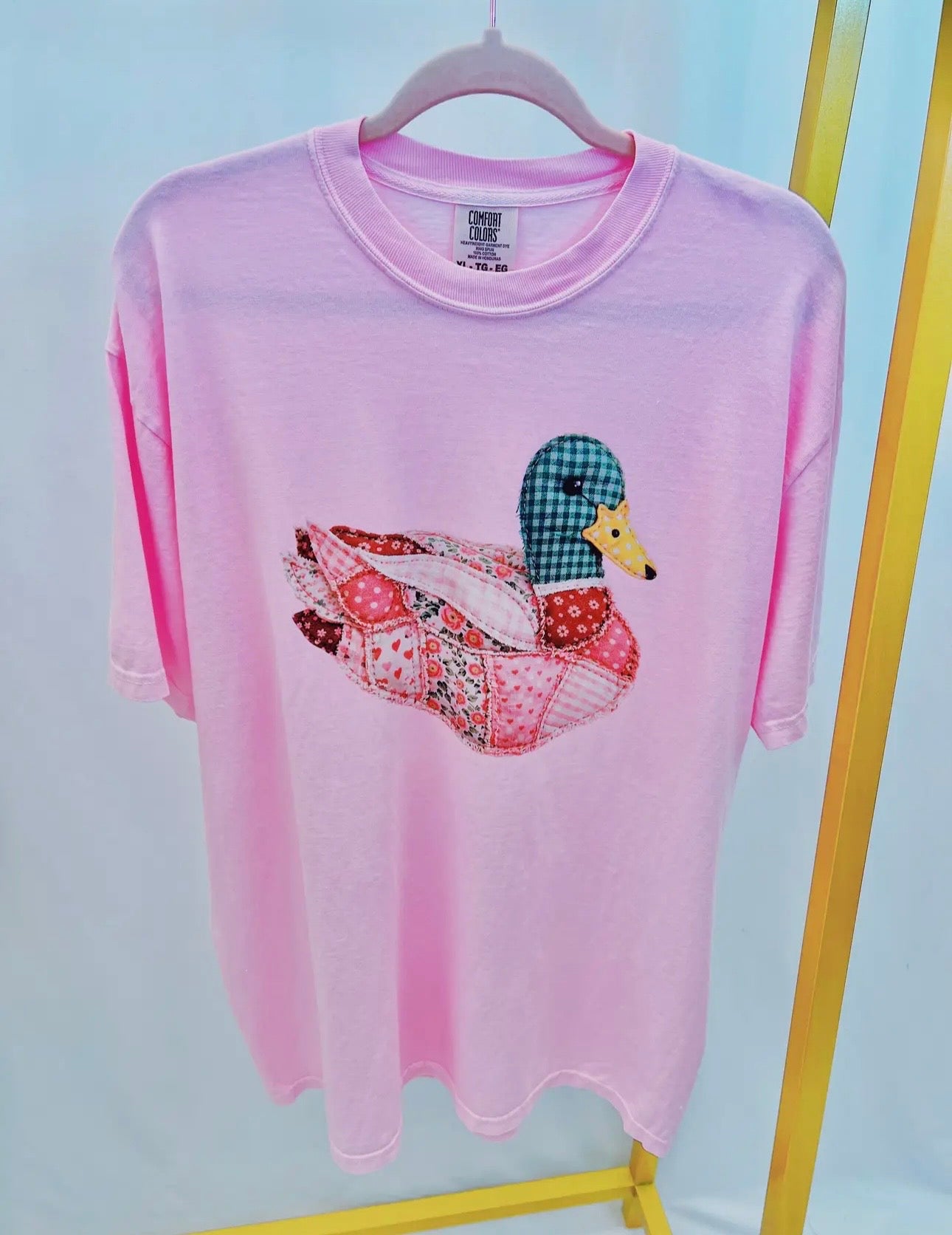 patchwork duck tee
